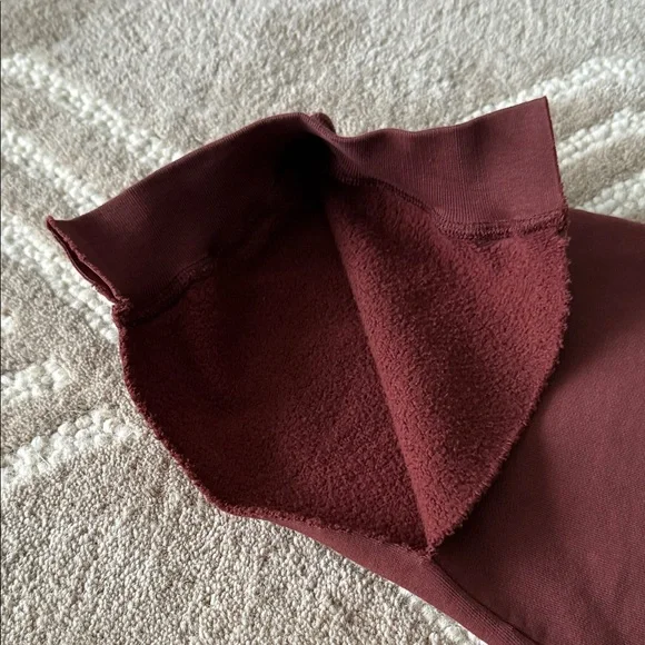 Anine Bing Sport Burgundy Jogger Pants with Logo - Picture 5 of 6